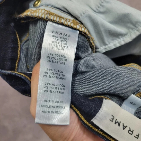 Frame Le Skinny de Jeanne in Wellington Wash Size 28 - Picture 13 of 14